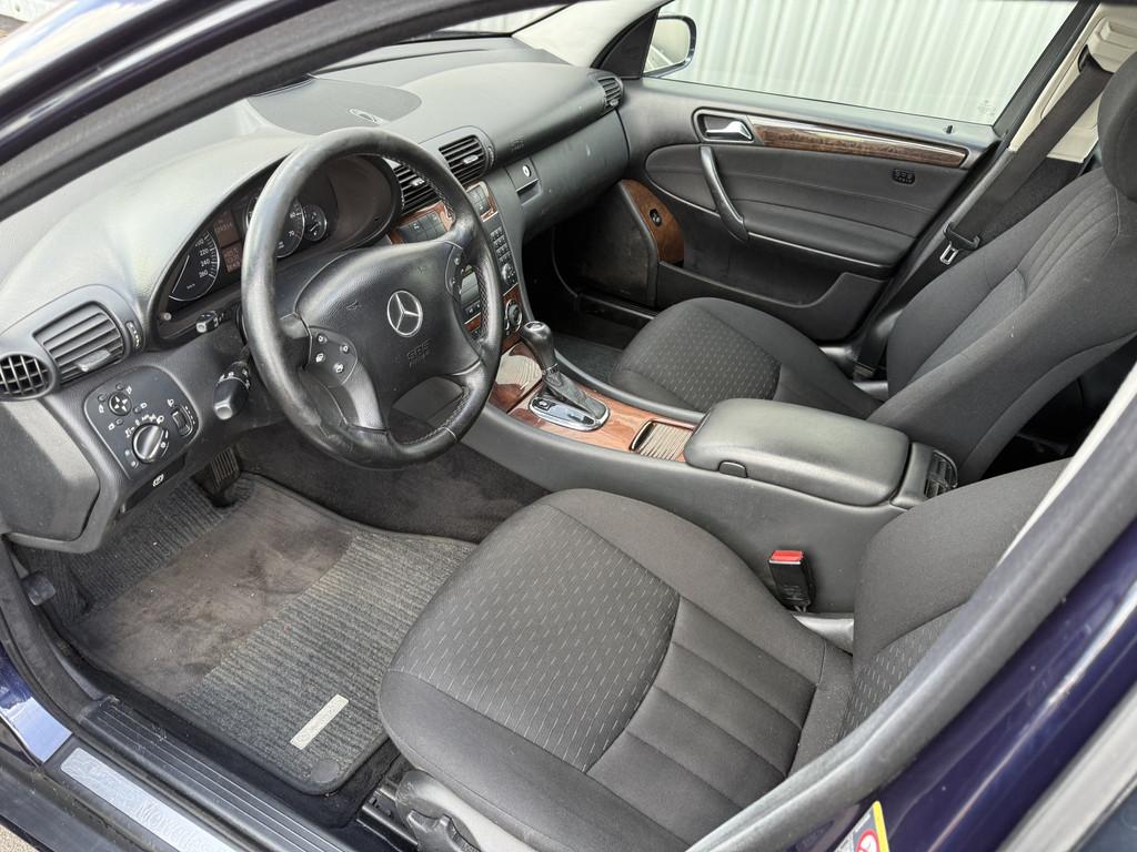 Mercedes-Benz C-Klasse 180 K. Elegance AUTOMAAT, Clima, CC,, Automaat, Gebruikt, Blauw, 1796 cc