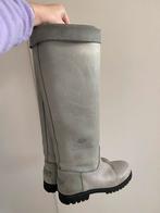 Shabbies Amsterdam hoge leren laarzen - Maat 39, Hoge laarzen, Ophalen of Verzenden, Zo goed als nieuw, Grijs