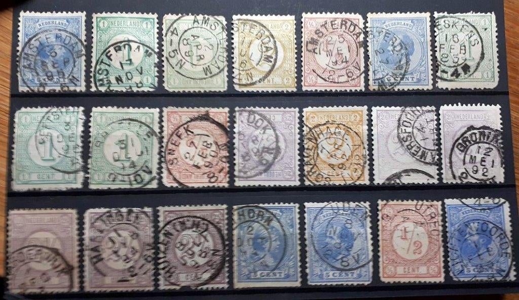 Kleinrond stempels (528), Verzenden, T/m 1940, Gestempeld