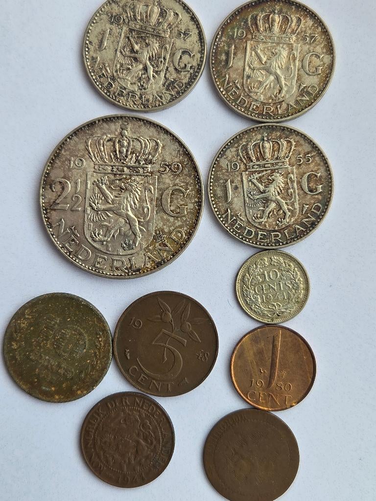 Munten, Postzegels en Munten, Munten | Nederland, Ophalen of Verzenden, Koningin Juliana, 10 cent, Zilver
