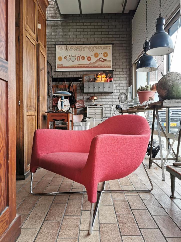 Poliform bali fauteuil, Huis en Inrichting, Fauteuils, Gebruikt, Stof, 50 tot 75 cm, 75 tot 100 cm, Ophalen