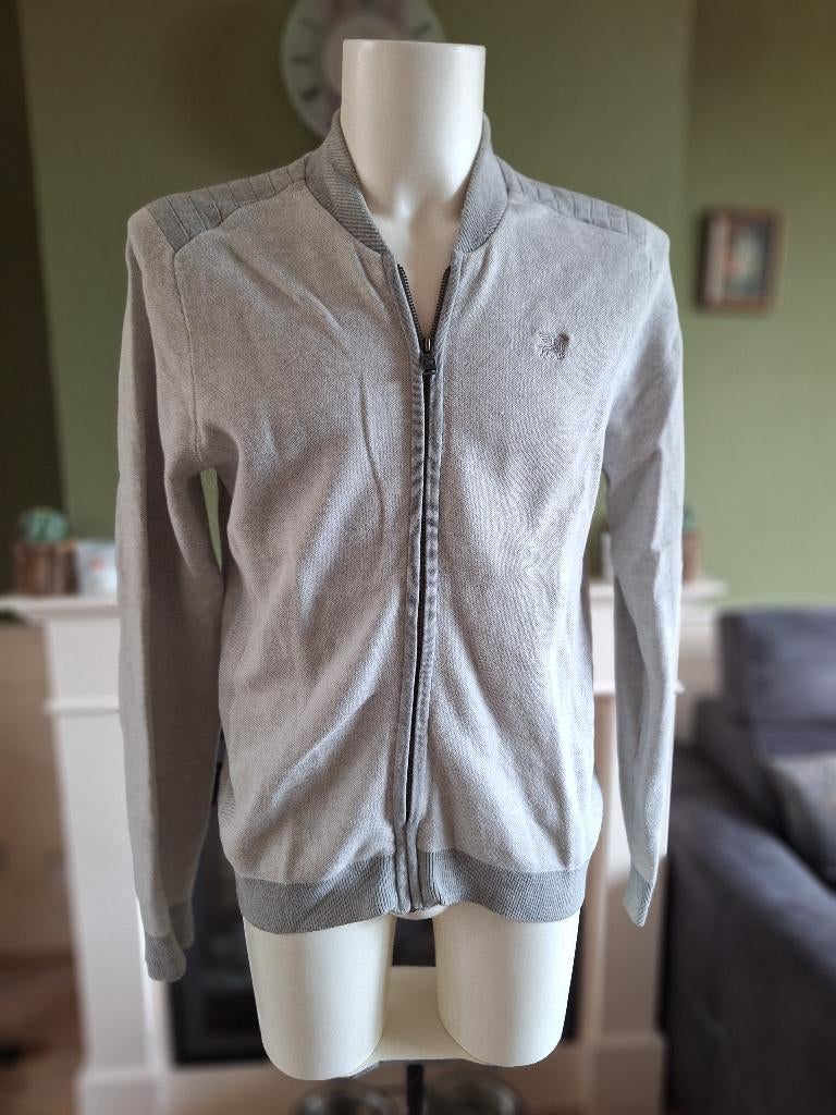 Vanguard heren vest licht grijs met rits mt M, Zo goed als nieuw, Vanguard, Grijs, Verzenden