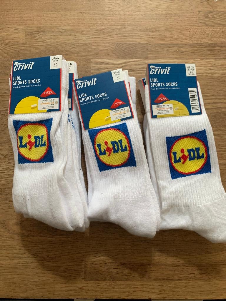 Nieuwe Lidl sokken, € 7,50 per stuk., Wit, Lidl, Nieuw, Ophalen of Verzenden