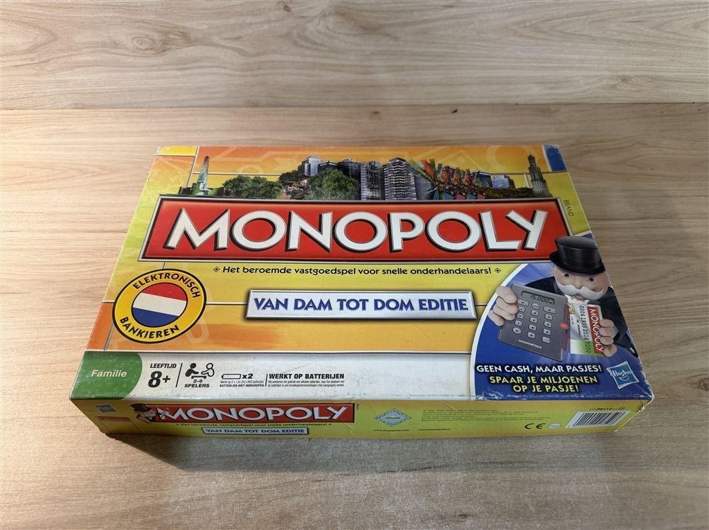 monopoly van dam tot dom editie - s6920, Hobby en Vrije tijd, Gezelschapsspellen | Bordspellen, Verzenden, Zo goed als nieuw