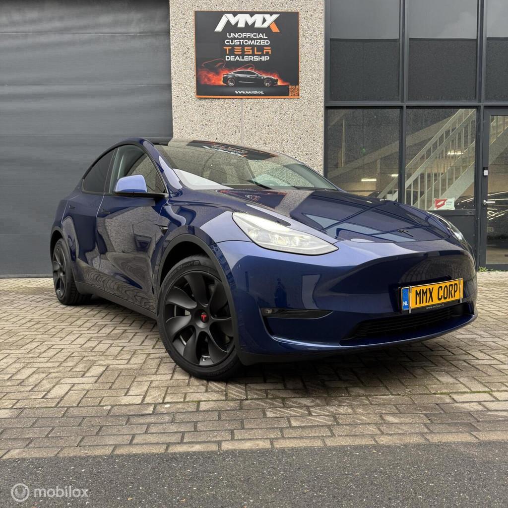 Tesla Model Y Long Range RWD + MMX PACK + IAP + HW4, Auto's, Tesla, Automaat, Achterwielaandrijving, Gebruikt, Zwart