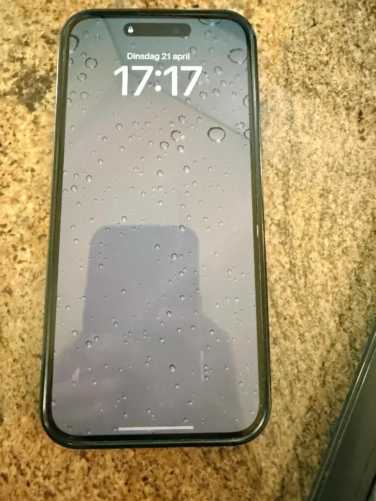 Iphone 15 Pro Max inclusief hoes, Telecommunicatie, Mobiele telefoons | Apple iPhone, Wit, IPhone 15 Pro Max, Zo goed als nieuw