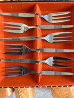 6 Amefa gebaksvorkjes met decoratieve handvatten, Ophalen