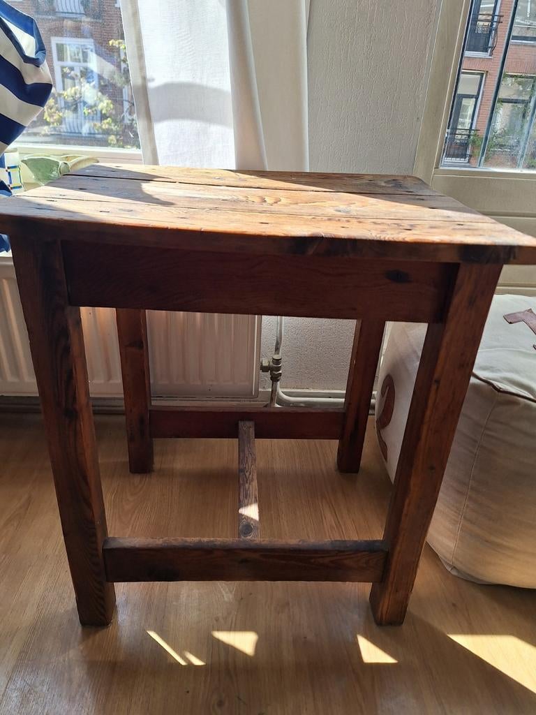 Antiek Spaans boeren tafeltje 55x60x45, Antiek en Kunst, Ophalen