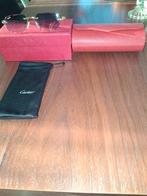 Cartier Zonnebril met Rode Doos en Etui, Overige merken, Zonnebril, Overige kleuren, Ophalen of Verzenden