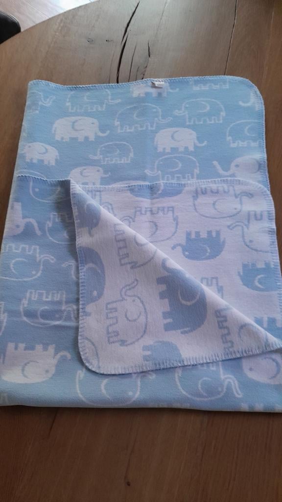 Vintage Zara Home Baby Dekentje 100x110.Met Olifantjes., Kinderen en Baby's, Ophalen of Verzenden, Zo goed als nieuw, 100 cm of meer