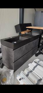 Moderne badkamerkast met dubbele wasbak, Ophalen, Gebruikt, 150 tot 200 cm, Minder dan 100 cm