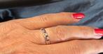 Gouden Vintage design ring amethist en diamant. 2026/170, 18 tot 19, ., Paars, Nieuw