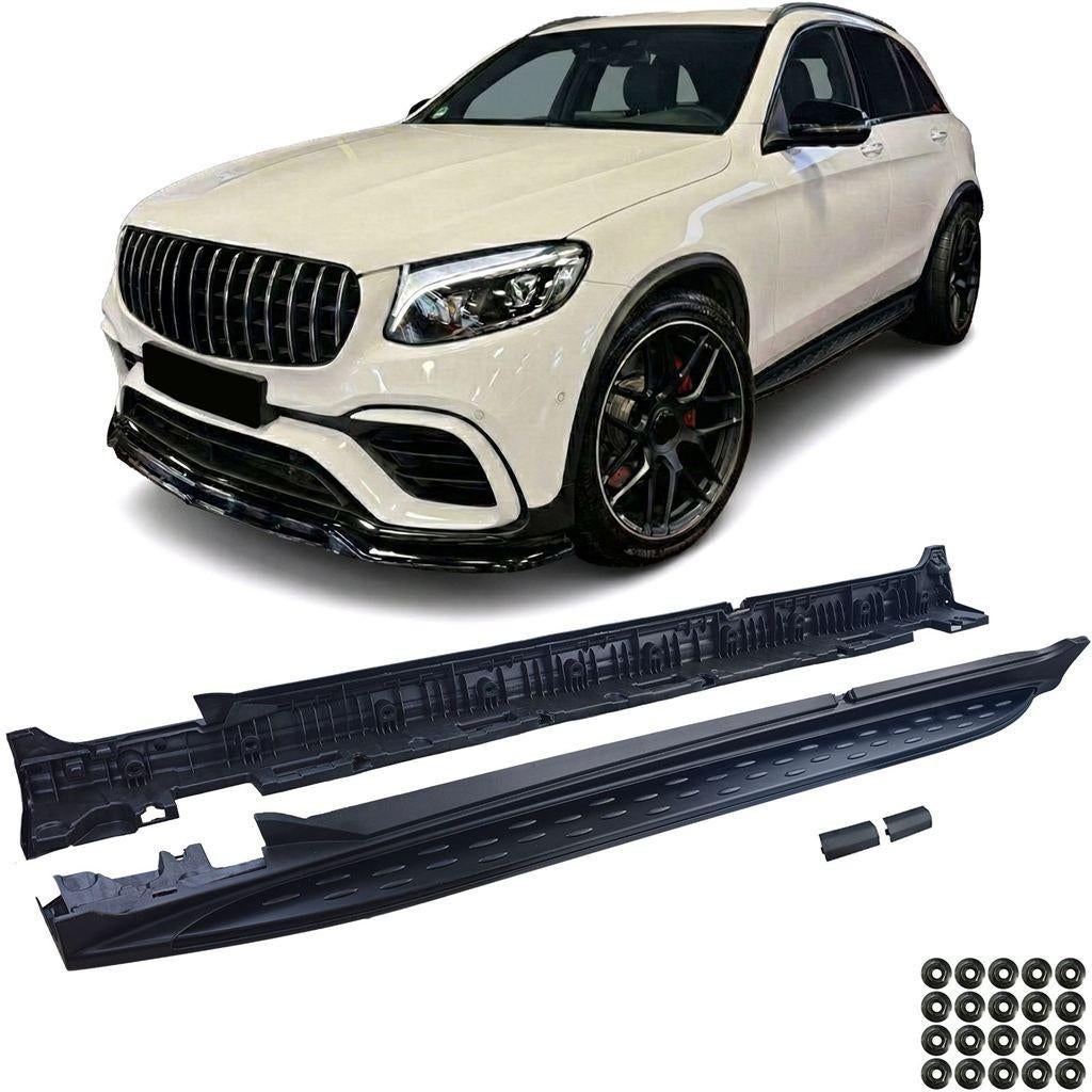 Side Steps Voor Mercedes GLC SUV X253 Black Edition