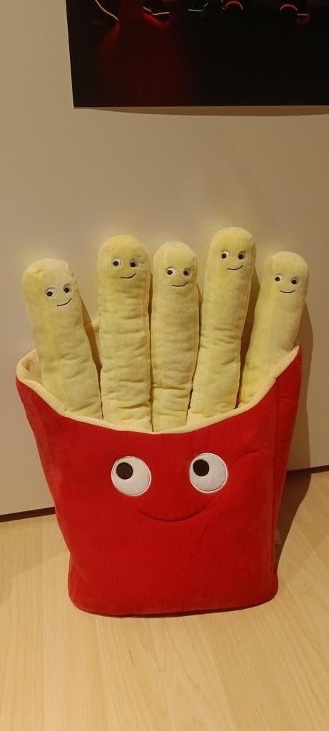 Frietzak pluche 45cm Take me Home Fluffy Menu ALLEEN OPHALEN, Ophalen of Verzenden, Overige typen