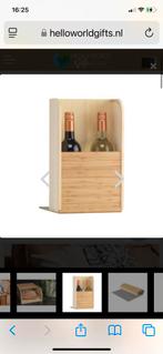 Houten broodtrommel / wijnrek van bamboe, Ophalen, Zo goed als nieuw, Overige houtsoorten, Minder dan 50 cm