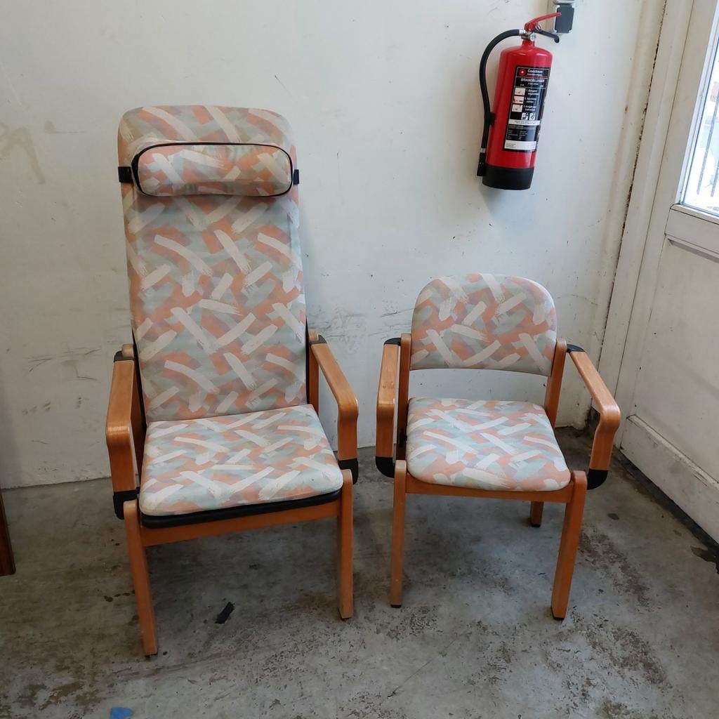 2 x vintage Wiesner Hager stoel, Ophalen