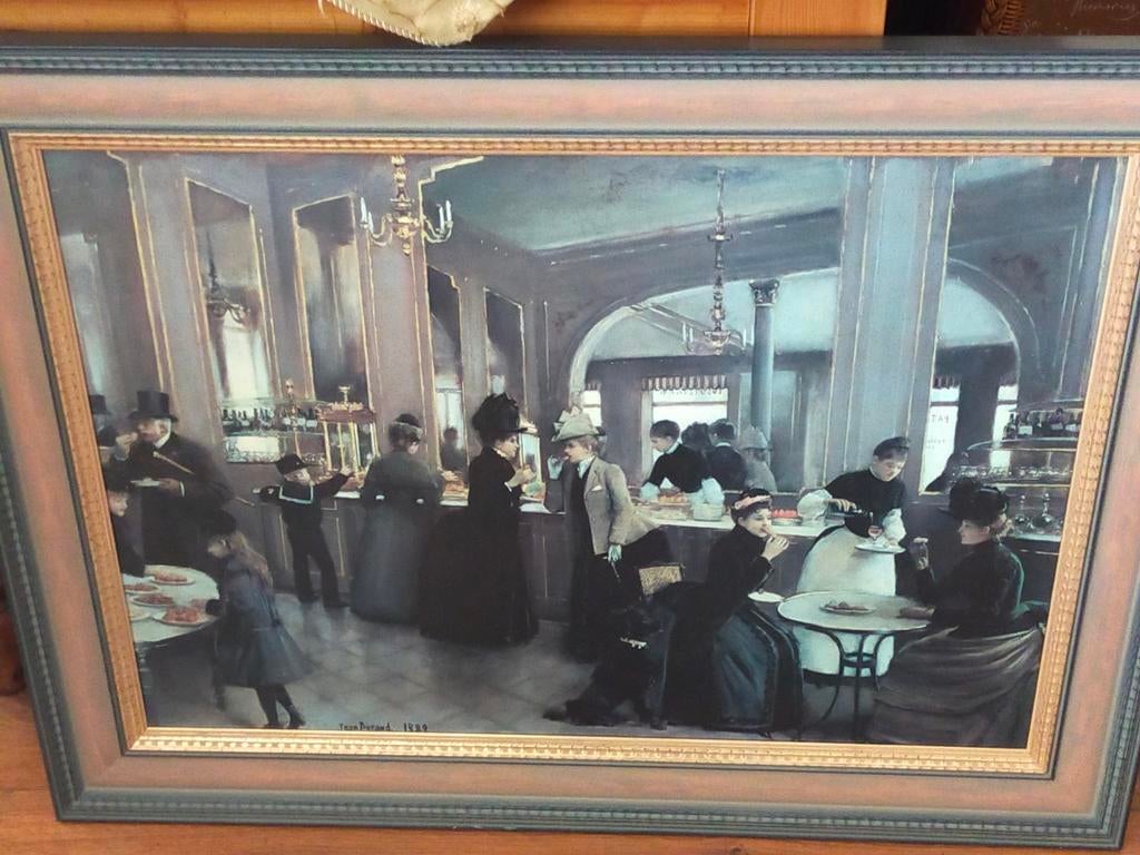 Mooi groot nostalgisch schilderij, Ophalen