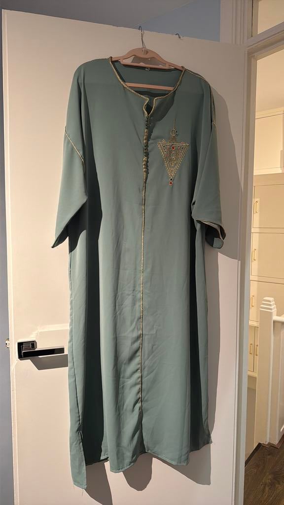 Lichte kaftan nieuw!! mintgroen maat L-XXL, Overige typen, Maat 46/48 (XL) of groter, Ophalen of Verzenden, Zo goed als nieuw
