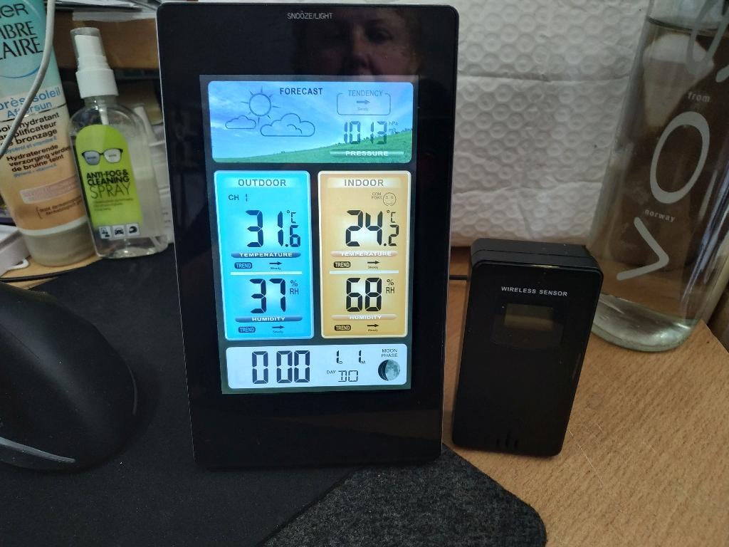 Nor-tec 73383 LCD-scherm weerstation, Ophalen of Verzenden, Gebruikt, Weerstation