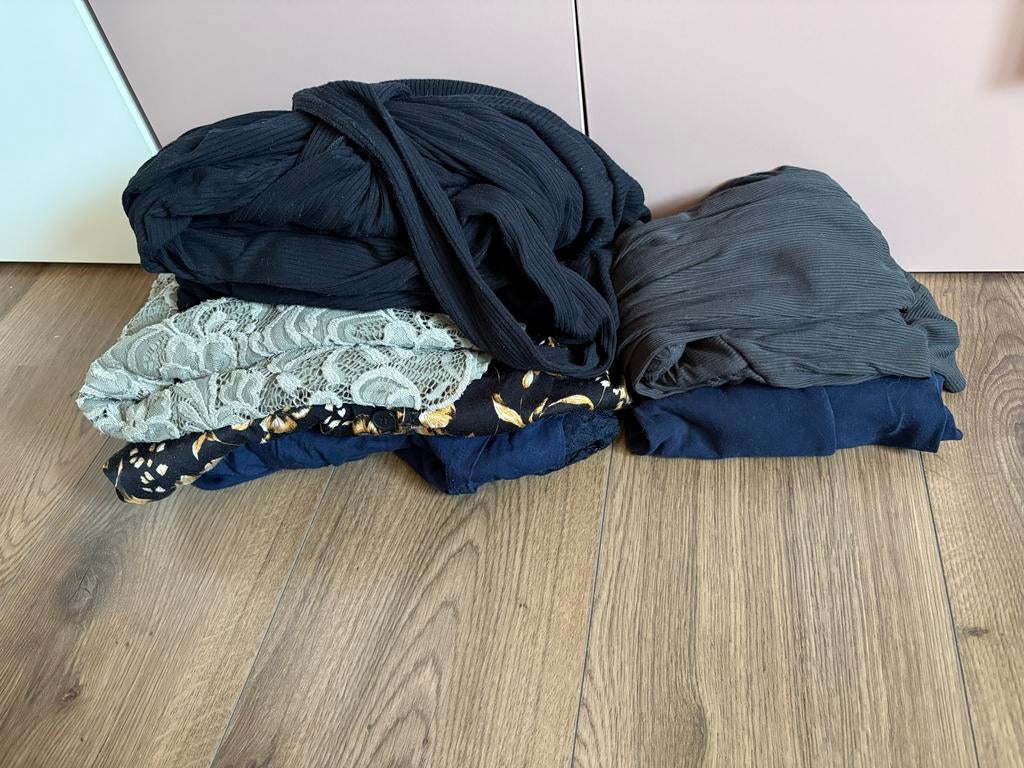 Zwangerschapspakket jurken - maat S, Zwart, Ophalen of Verzenden, Knielengte, Maat 36 (S)