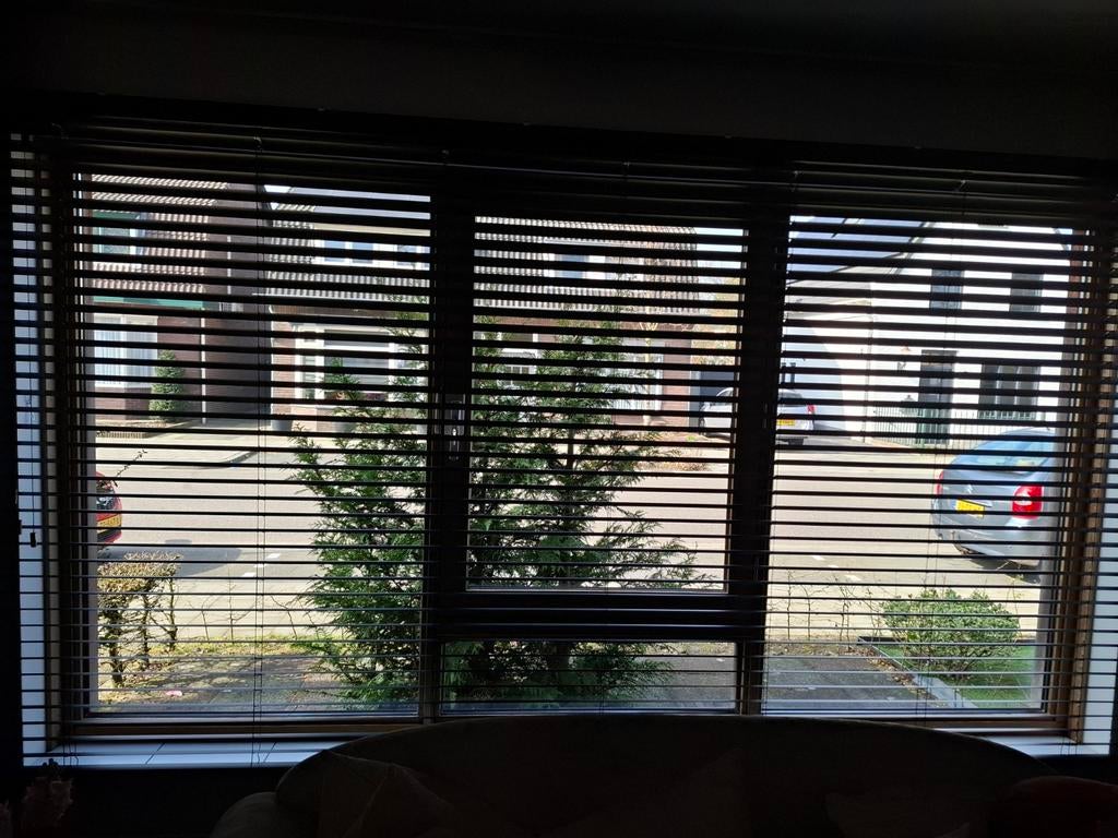 Aluminium Jaloezie Mat Zwart 50mm B 3.02 H 1.66, Ophalen, Modern, Industrieel, Zwart, Zo goed als nieuw