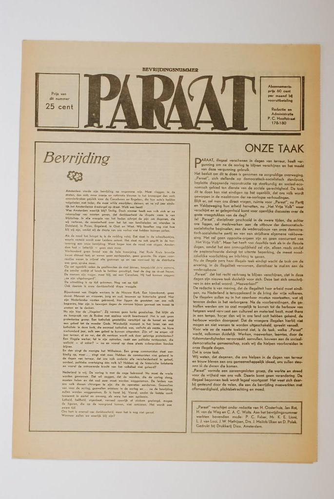 Mei 1945 - Paraat bevrijdingsnummer | Heruitgave 1994, Zo goed als nieuw, Verzenden, Amsterdam, Florence Uitgeverij