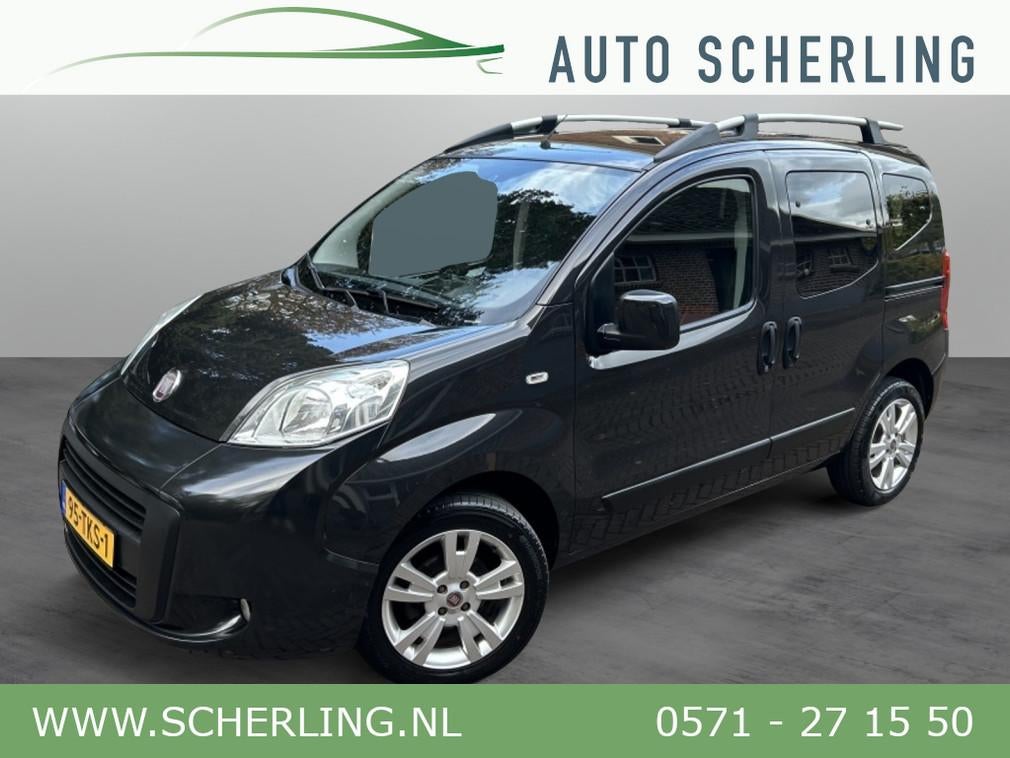 Fiat Qubo 1.4 Dynamic Airco, LM-velgen, Navi (bj 2012), Auto's, Euro 5, 4 cilinders, Met garantie (alle), 400 kg
