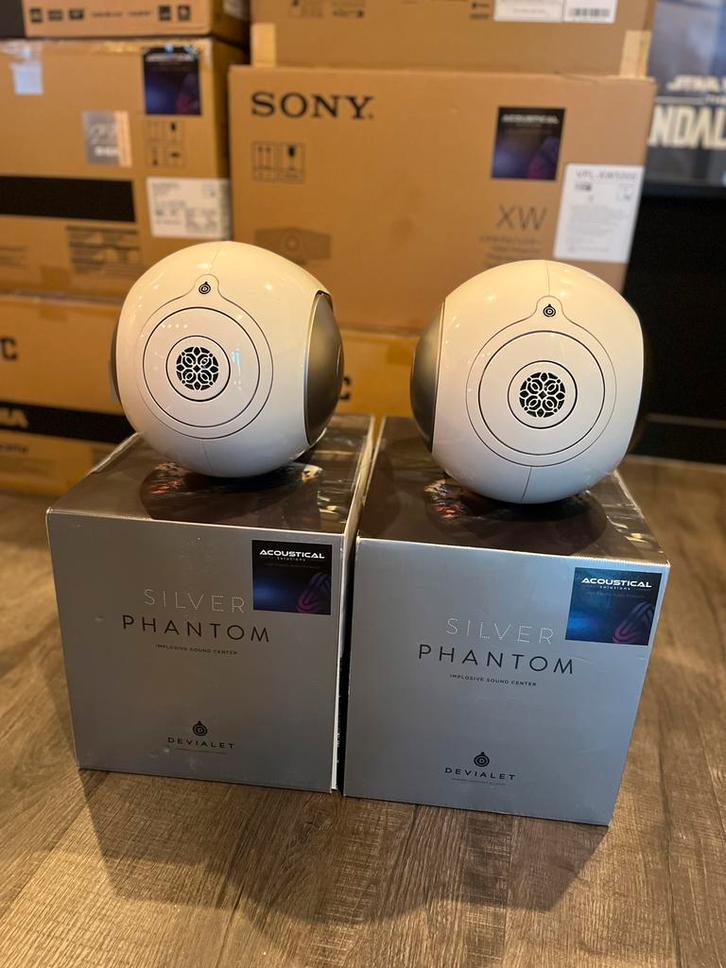 Devialet Phantom 1 -105 DB - *3000 watt High Power*, Audio, Tv en Foto, Luidsprekers, Gebruikt, Front, Rear of Stereo speakers