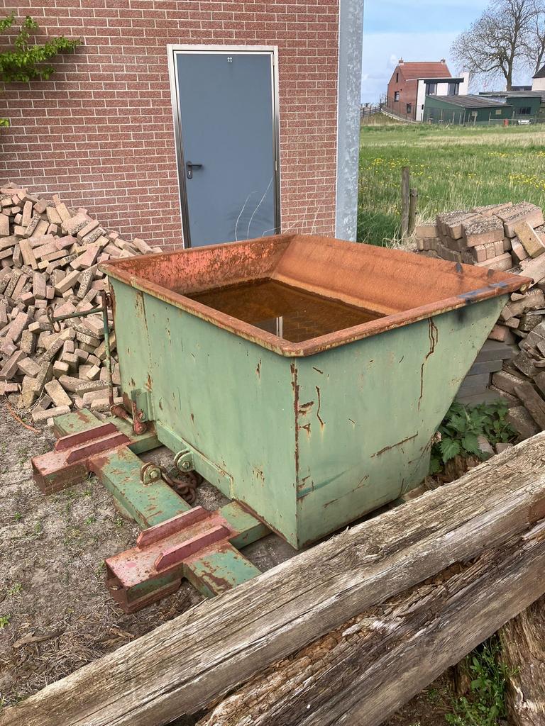 Kiepbak Kantelbak, 100 liter of meer, Ophalen, Transportkar