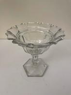 Antieke Glazen Compote Schaaltje met Gecentreerde Stam, Ophalen of Verzenden