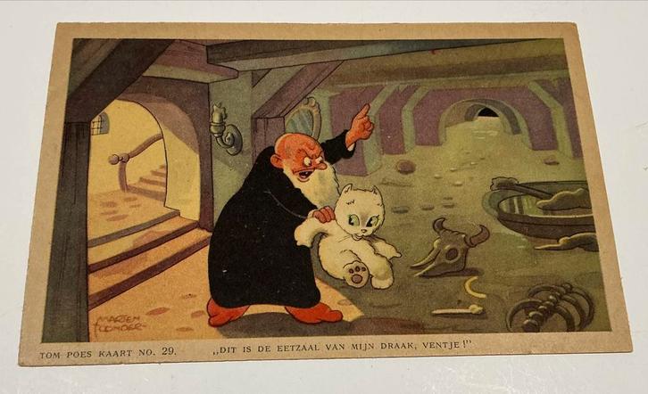 Tom Poes Kaart No. 29 - Een tafereel uit zijn vijfde avontuu, Verzamelen, Ansichtkaarten | Nederland, Ongelopen, Gelderland, 1940 tot 1960