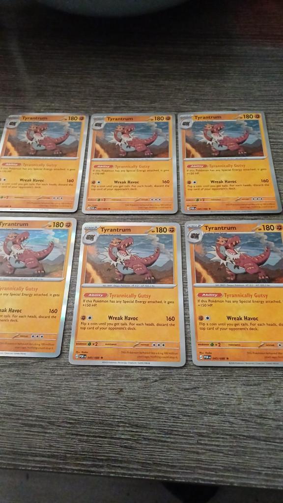 6x Tyrantrum (POR 045) Perfect Order, Ophalen of Verzenden, Nieuw, Meerdere kaarten