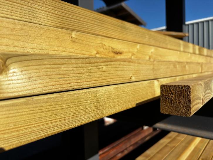 Tuinpaal, geimpregneerd,  4,5 x 4,5x 360cm. €8,00 p/s, Tuin en Terras, Palen, Balken en Planken, Nieuw, Palen, 250 cm of meer