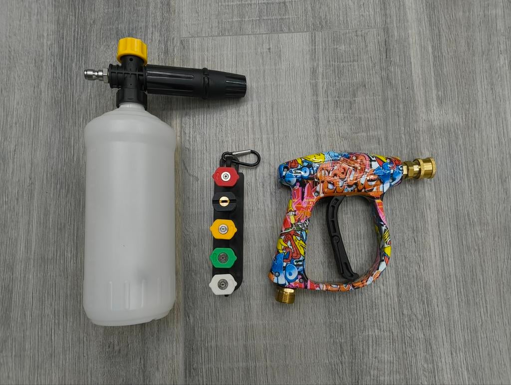 Car detailing spuitpistool met foam kanon, Ophalen of Verzenden