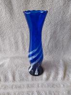 Mooie blauwe Murano vaas 28 1/2 cm.hoog., Ophalen of Verzenden