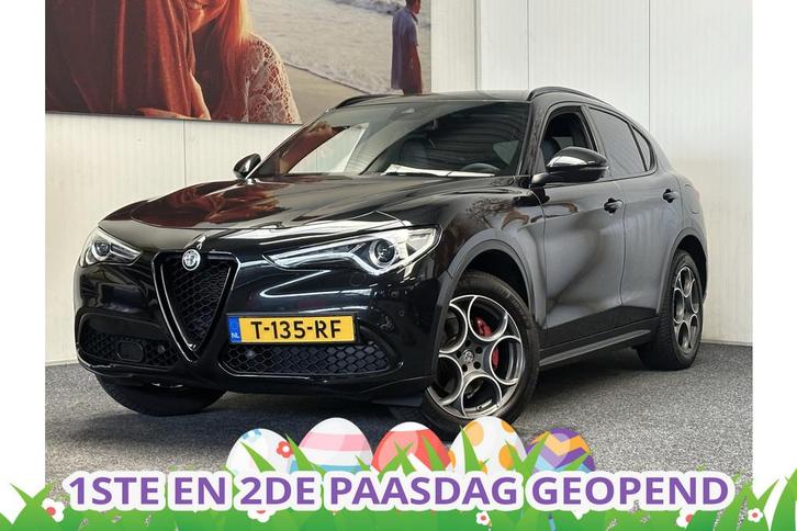 Alfa Romeo Stelvio 2.0 T AWD B-TECH AUTOMAAT ZWART LEDER NAV, Auto's, Alfa Romeo, Bedrijf, Te koop, Stelvio, 4x4, ABS, Achteruitrijcamera
