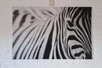 Canvas schilderij zebra, Ophalen of Verzenden, Zo goed als nieuw, Schilderij, 100 tot 125 cm