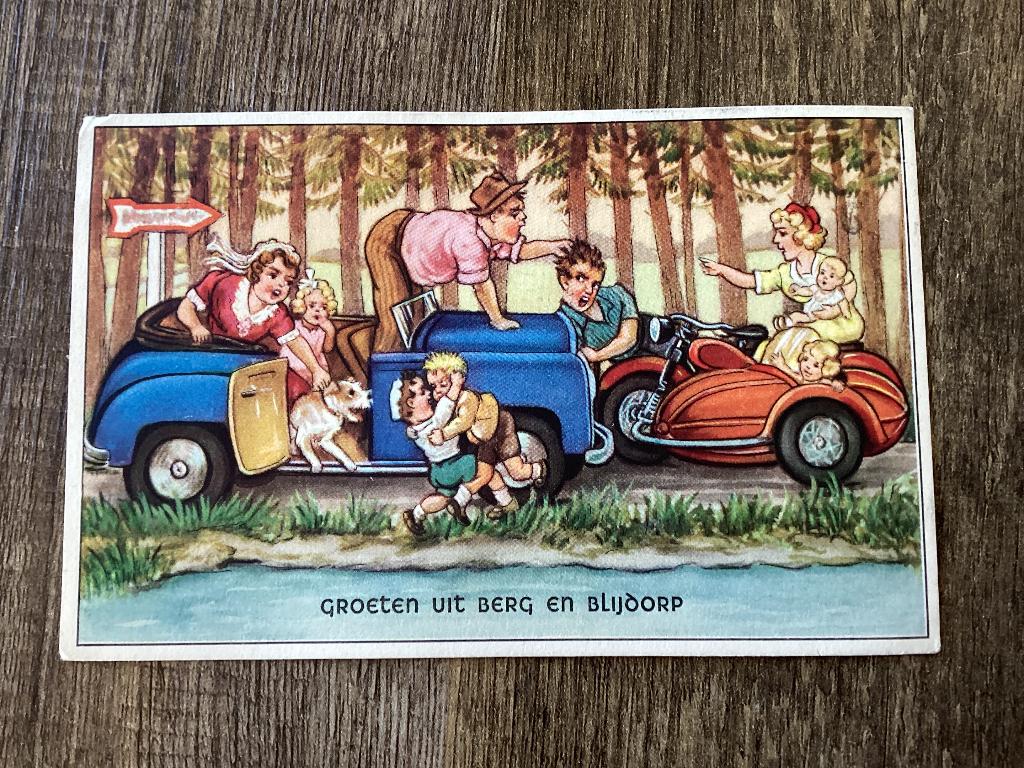 Berg en Blijdorp.  Rotterdam?, Ophalen of Verzenden, 1940 tot 1960, Gelopen, Zuid-Holland