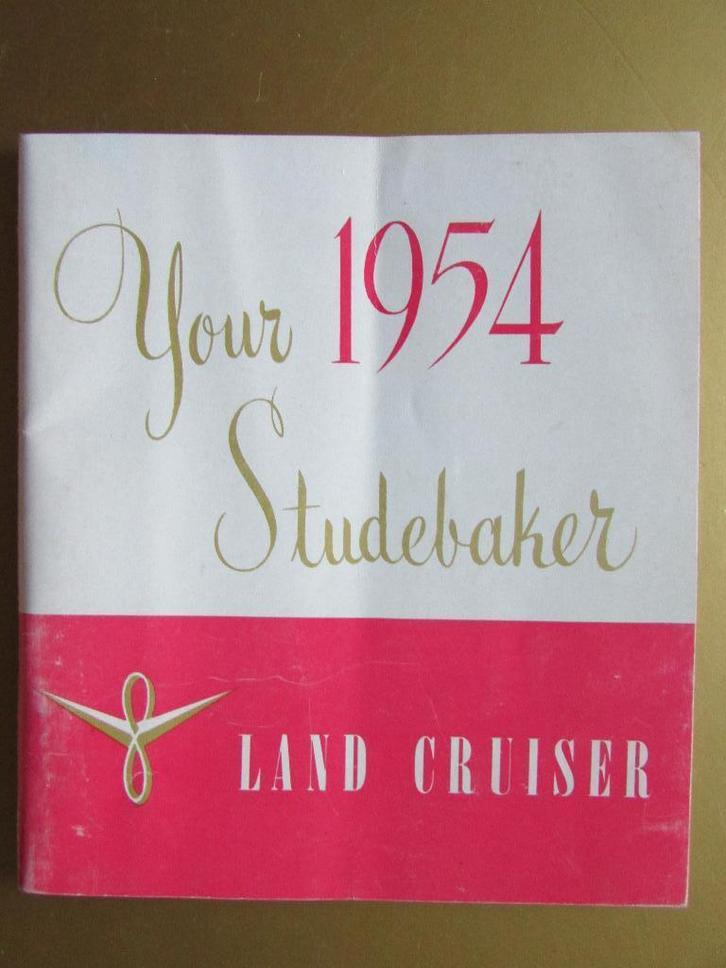 1954 Studebaker Landcruiser owner's manual, Engels, Auto diversen, Handleidingen en Instructieboekjes, Ophalen of Verzenden