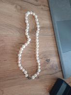 Handgeknoopte ketting met zoetwaterparels, Sieraden, Tassen en Uiterlijk, Kettingen, Ophalen, Nieuw, Wit, Steen of Mineraal