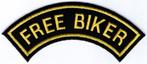 Free Biker stoffen opstrijk patch embleem #1, Ophalen of Verzenden