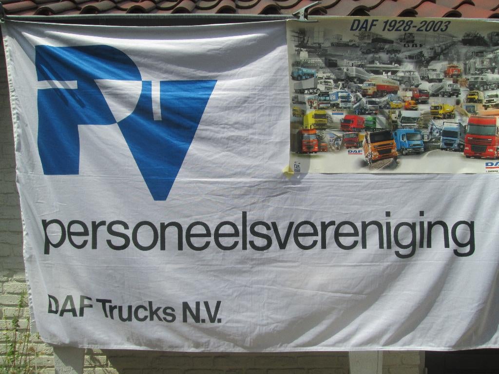 DAF Trucks Vlaggen, en DAF Posters locatie Eindhoven, Ophalen of Verzenden, Nieuw, Bus of Vrachtwagen, Overige merken