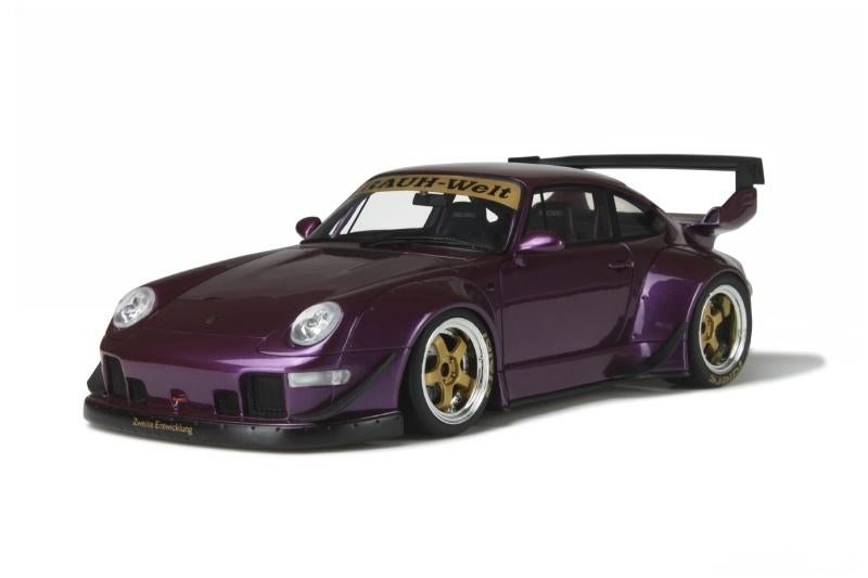 GT spirit GT727 Porsche 993 RWB Paars, Hobby en Vrije tijd, Modelauto's | 1:18, Ophalen of Verzenden, Nieuw, Auto, Overige merken