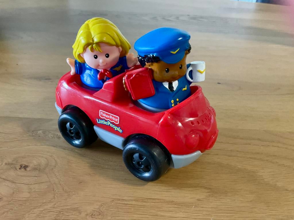 Little People : De piloot en stewardess gaan naar hun werk, Ophalen of Verzenden, Zo goed als nieuw