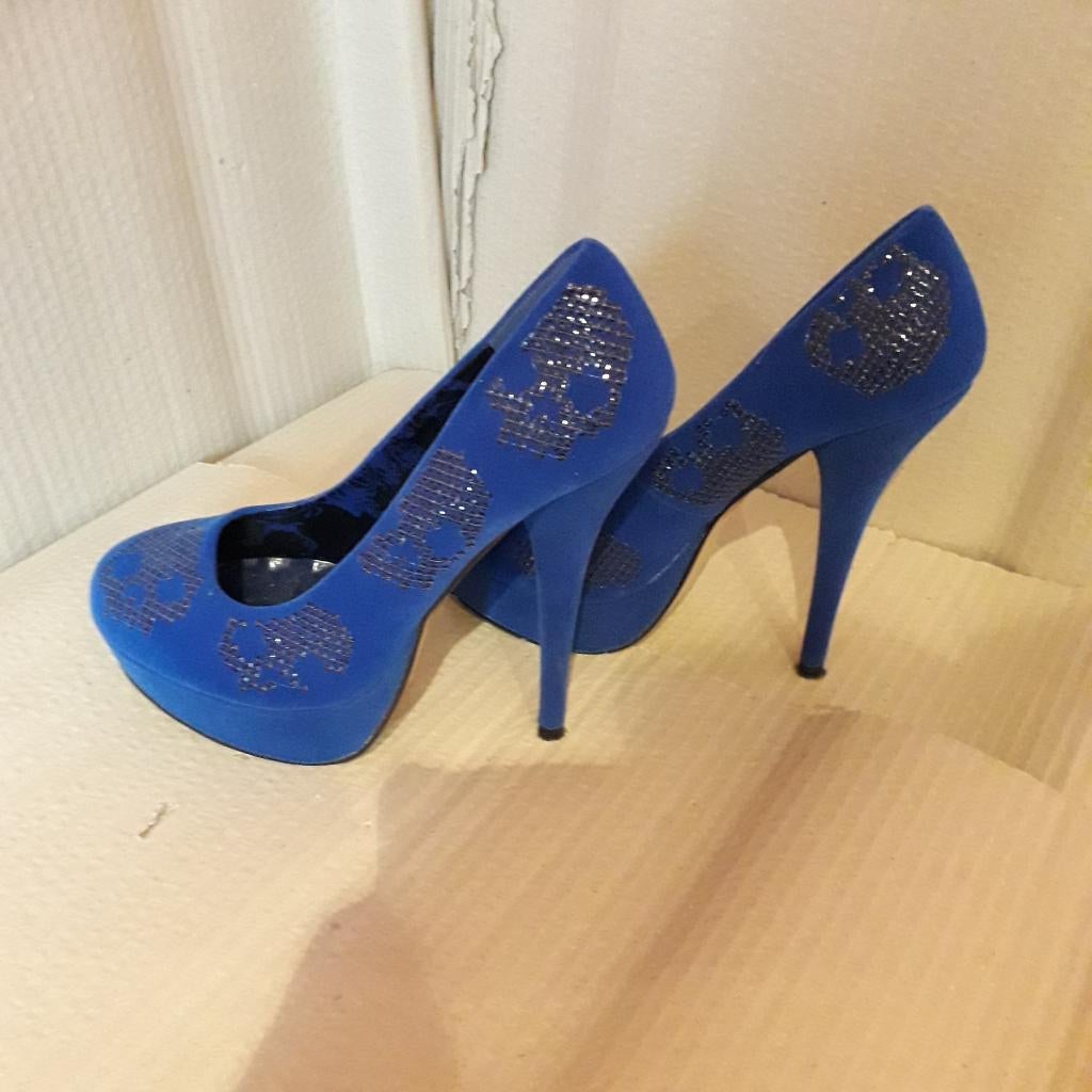 sexy pumps, Pumps, Zo goed als nieuw, Verzenden, Blauw