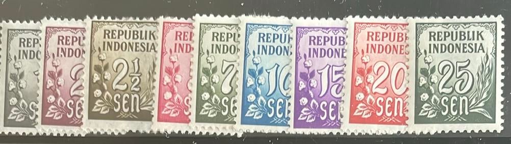 Indonesië - ZB72/80 - 1951 - postfris, Ophalen of Verzenden, Zuidoost-Azië