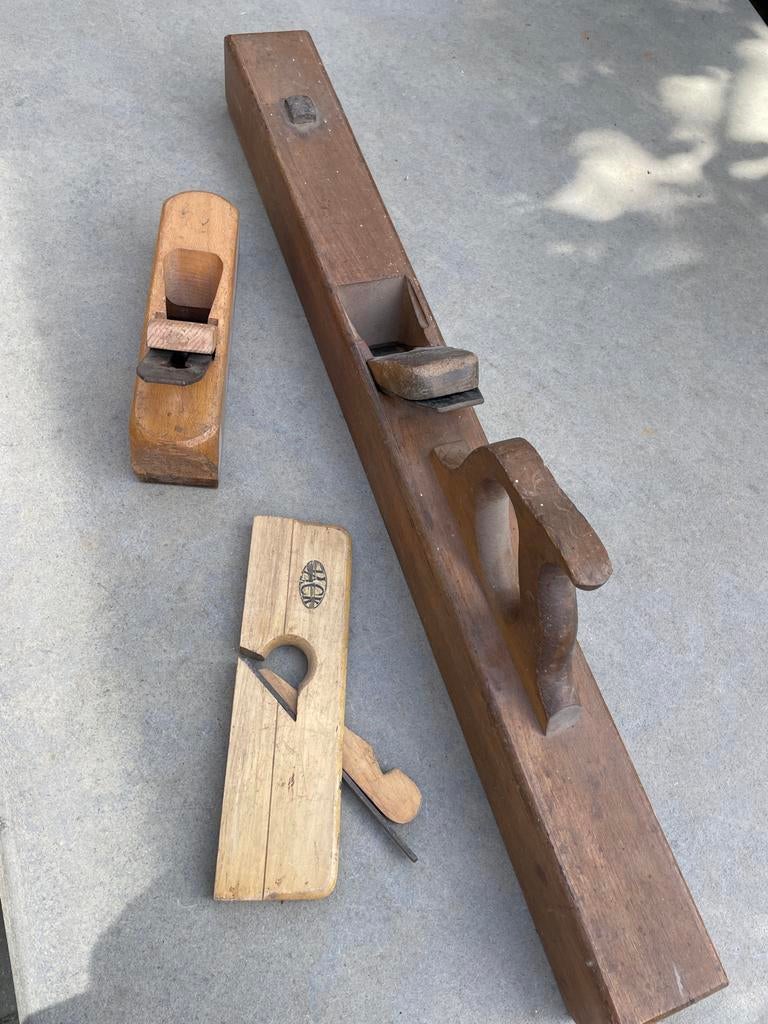 Set van 3 vintage houten schaven, Ophalen of Verzenden