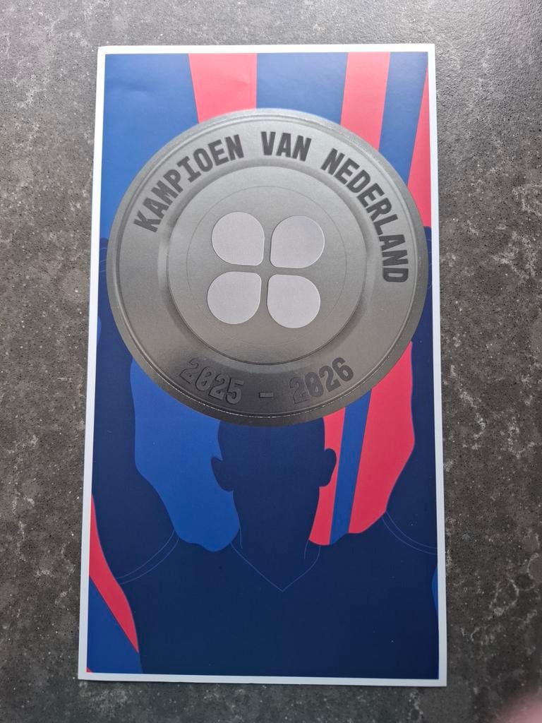 Plus XXL Stickers Kampioen van Nederland, Plus, Ophalen of Verzenden