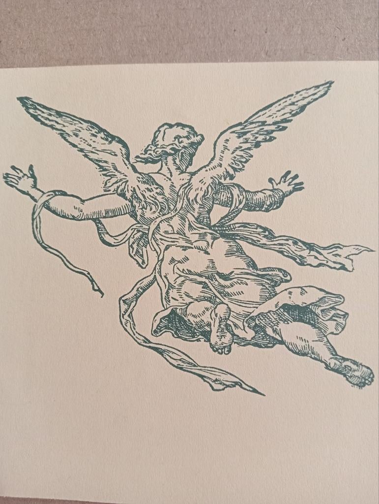 Kunstschrift grafisch vignet, Ophalen of Verzenden