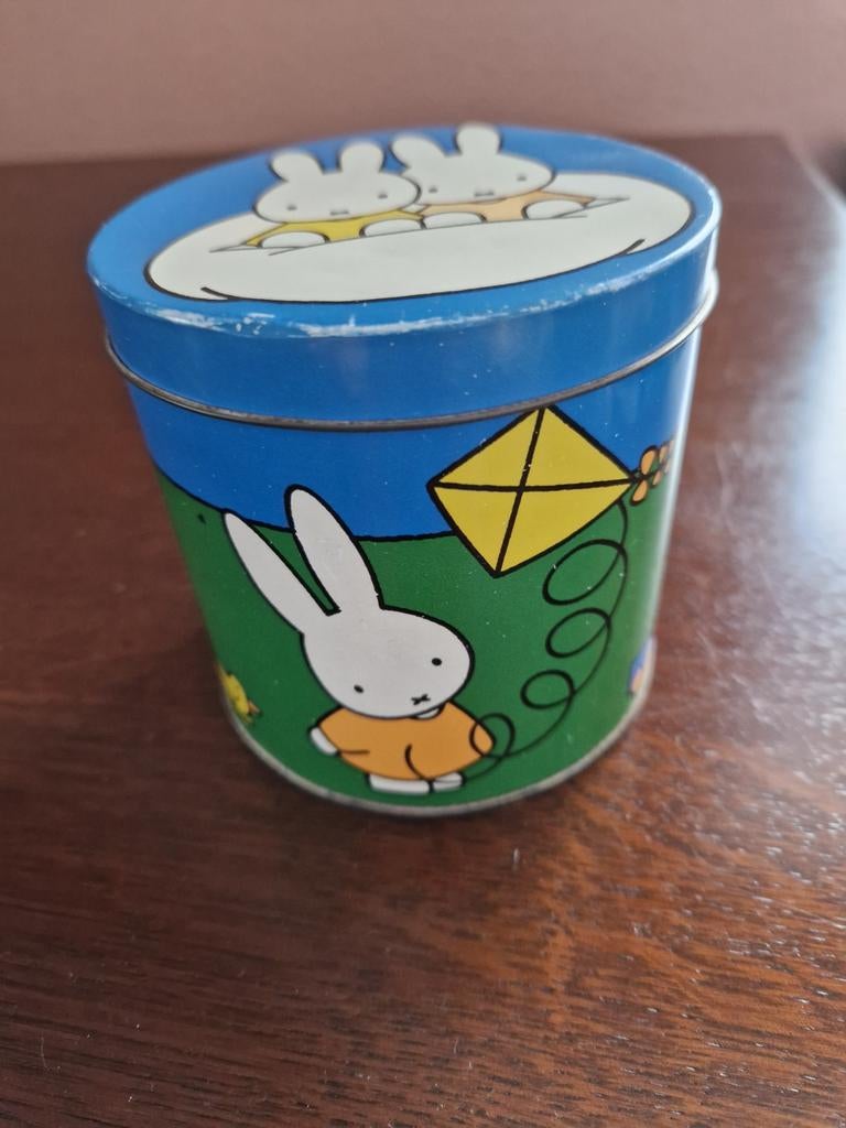 Nijntje blikje, Ophalen of Verzenden, Overige figuren, Gebruikt, Gebruiksvoorwerp